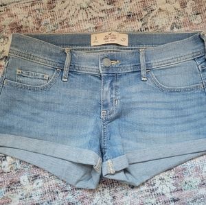 Hollister short-short low rise jean shorts